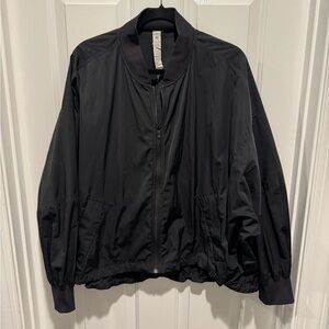 Lululemon Black Bomber Rain Jacket Size XL